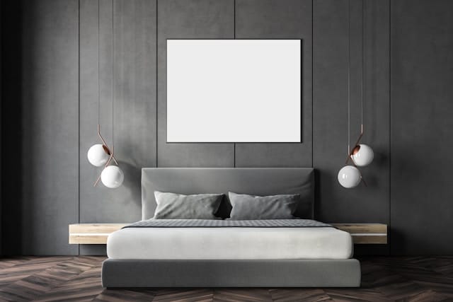 Schlafzimmer mit sauberem Bett – regelmäßige Reinigung unterstützt Allergiker im Alltag
